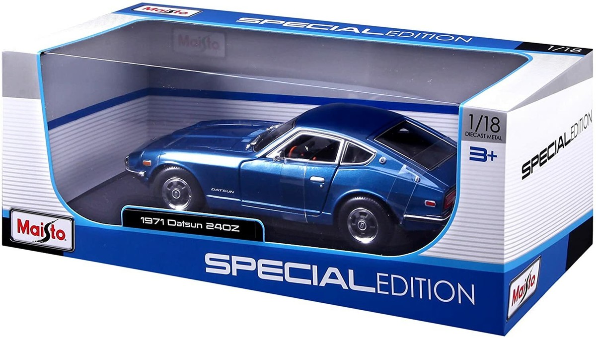 Datsun 240Z 1971 Metallic Blue Maisto 31170 1/18 Special Edition