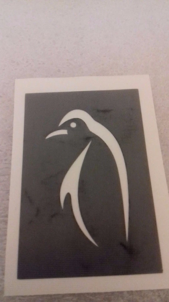 Pinguino stencil per acquaforte su vetro oceano mare regalo regalo hobby natale