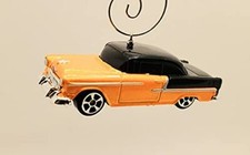 1955 for Chevy Bel Air Christmas Ornament 1:64 Orange Black