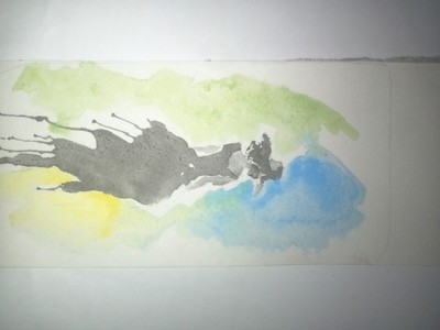 Handmade Abstract Watercolor Painting - Nature Inspired Art - Unique Home Décor