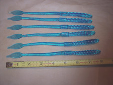 Manns 8" Jelly Worm 10 PK Worms Bass Fishing Lure Blueberry Worm Discontinued