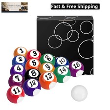 2.5cm/0.98inch Mini Billiard Balls Set 16Pcs Children's Pool Balls for Kid's ...
