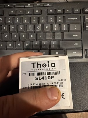 Theia Technologies CS-Mount SL410 4-10mm DC P-Iris Varifocal Lens