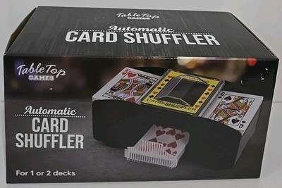 Table Top Games Automatic Card Shuffler For 1 or 2 Decks