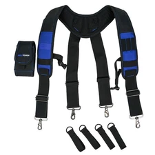 Tool Belt Suspenders Construction Work Belt Suspenders with detachable holder...