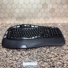 Logitech Wave Ergonomic Wireless Keyboard K350 No USB Receiver/Dongle Tested