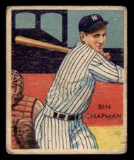 1934 - 1936 Diamond Stars Baseball #38 Ben Chapman GD *d2