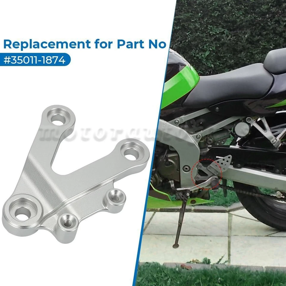 For Kawasaki Left Foot Peg Step Mount Stay Ninja ZX6R ZX9R ZX-6R/9R #35011-1874 Foto 3 de 4