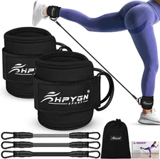 HPYGN Ankle Resistance Bands, Ankle Bands for Working Out with Cuffs, Resistance