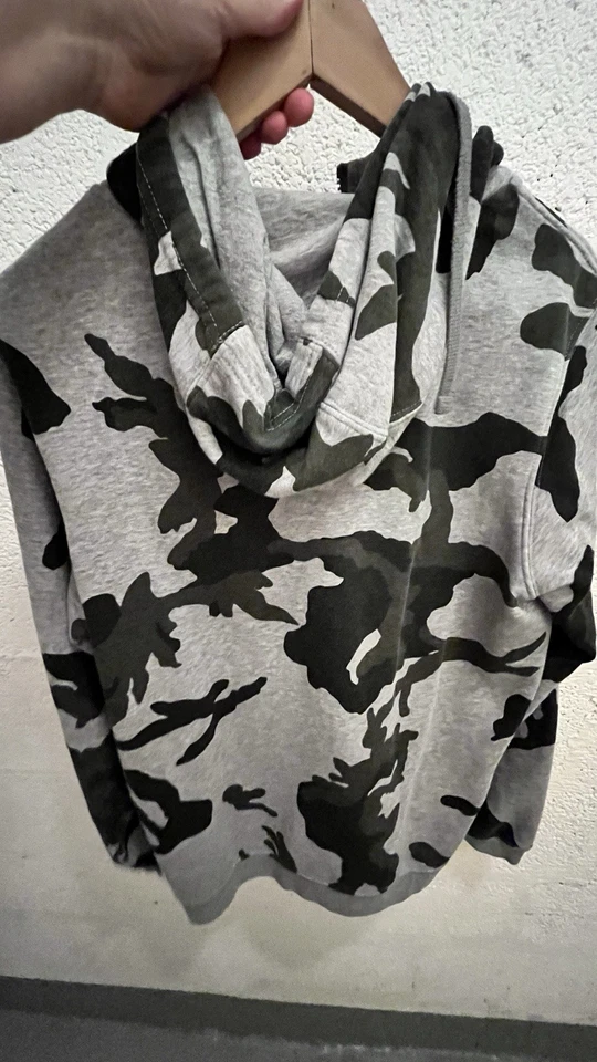 Nike Sweat à capuche zippé Homme S camouflage gris/noir logo manches longues - Photo 3/4