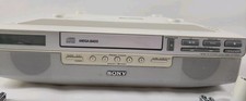SONY Under Cabinet Radio CD Counter Kitchen Clock AM FM Player ICF-CD523 Works