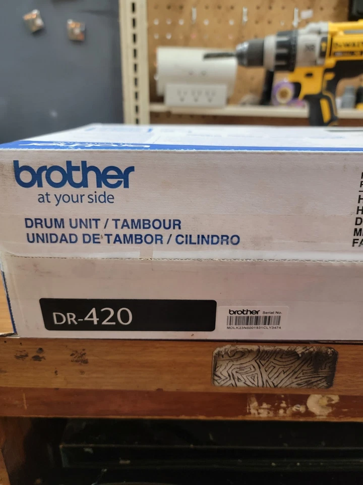 Unidad de batería Brother DR-420 nueva sellada genuina sellada de fábrica. Foto 2 de 3