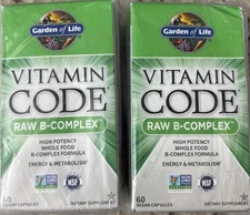 Vitamin Code Raw B-Complex 2 Pack of 60 Count