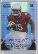 2012 Bowman Sterling Prism Refractor Auto 11/15 Michael Floyd #20 Auto 2u3