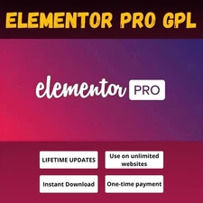 Elementor Pro GPL | Unlimited Websites | WordPress Page Builder Plugin | Instant