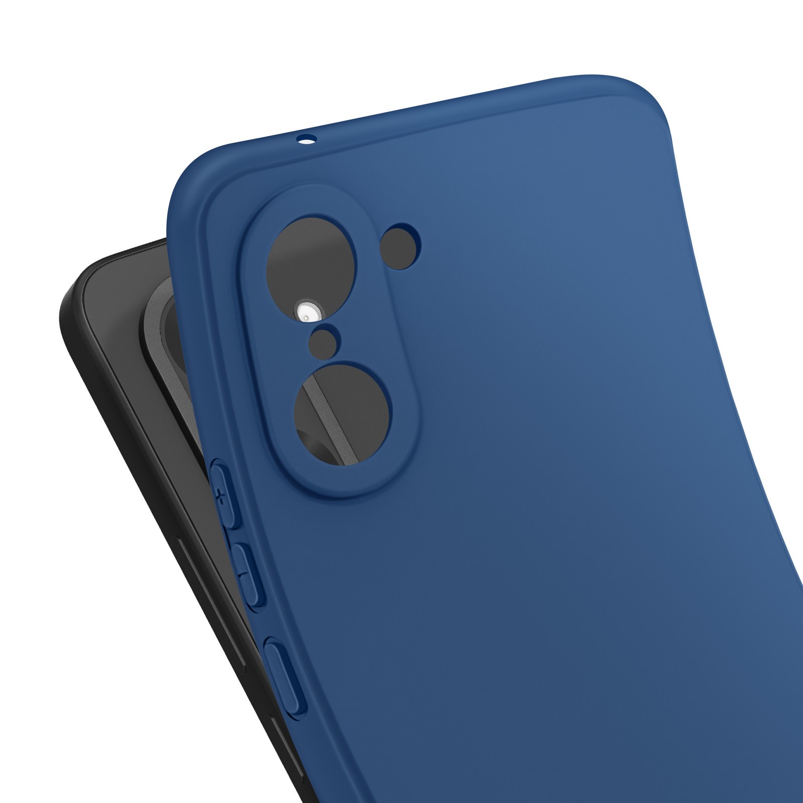 Coque OnePlus Nord CE5 antichoc silicone soft-touch bleu - 4