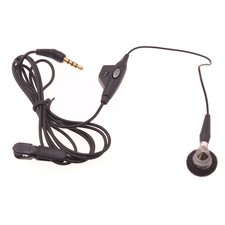 Mono Headset Wired Earphone Single Earbud 3.5mm Headphone for Cell Phones