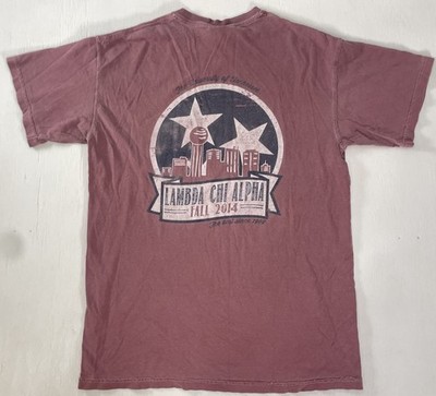 burgundy Lambda Chi Alpha fraternity Sorority t-shirt Vintage 2014 Nashville M