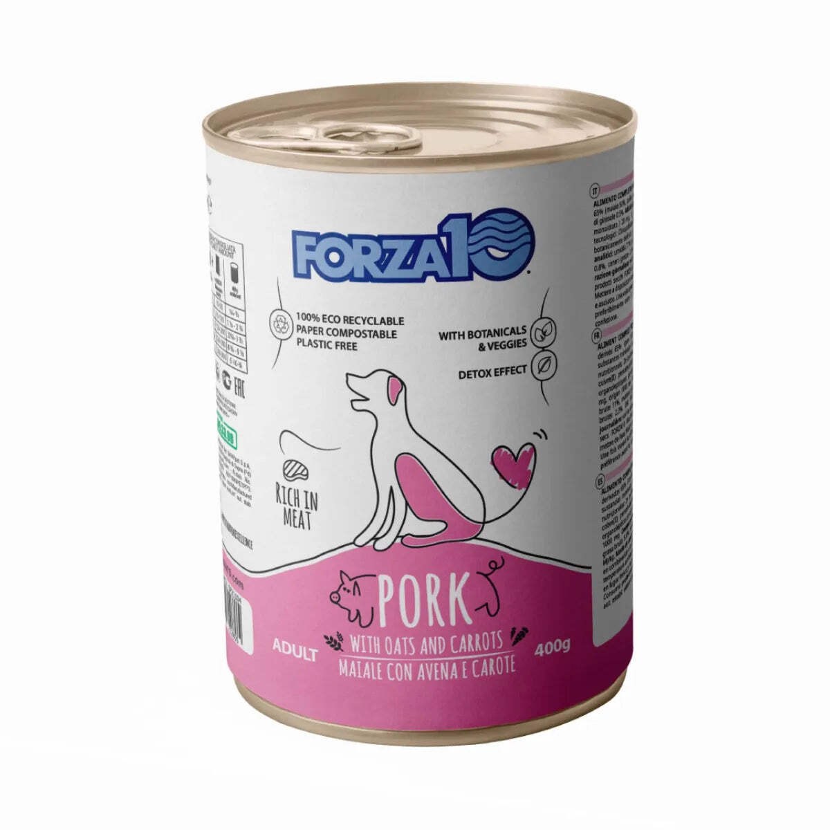 FORZA 10 MANTENIMENTO ADULT MAIALE CON AVENA E CAROTE 400 GR