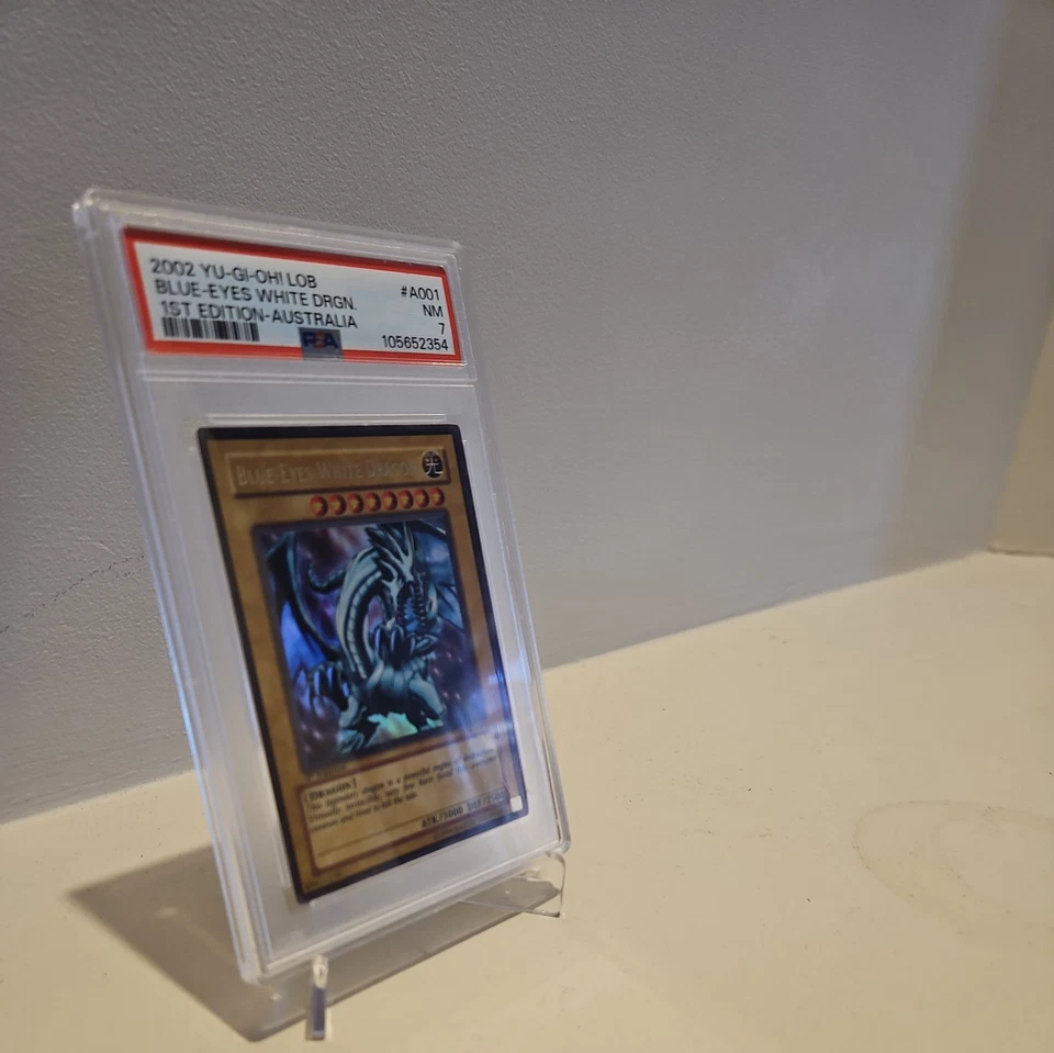 Yu-Gi-Oh! TCG Blue-Eyes White Dragon 1st Edition LOB-A001 English 1996 - Image 3 of 4