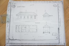 Weyhill Station GWR Railway Station Drawing Diagram Plan 