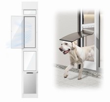 Adjustable Dog Door Sliding Glass Door Patio Panel 75.6   80  Pet Door Large Dogs