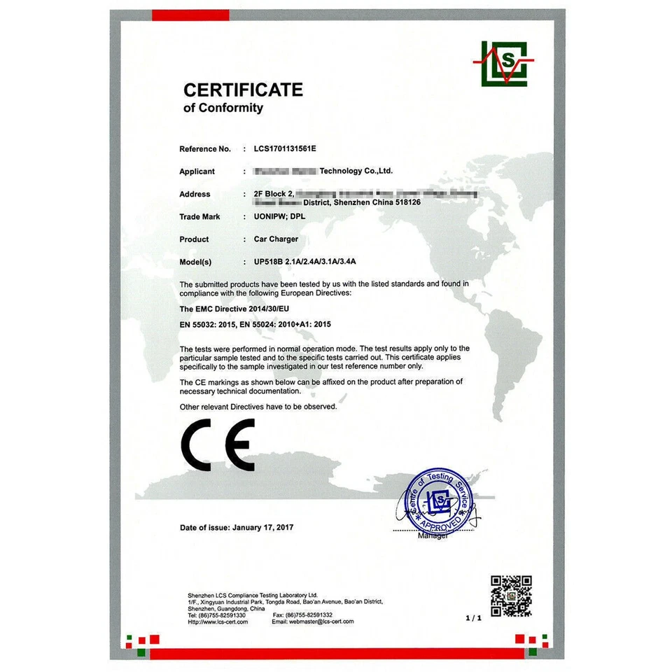 Cargador de coche USB C 18W carga rápida 12-24V carga rápida cargador de teléfono doble puerto Foto 4 de 4