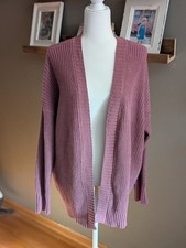 American Eagle Mauve Pink Ribbed Chenille Kni...