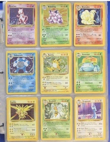1st Edition - Old Pokemon Cards - Vintage - 10 card