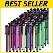 100-Piece Colorful Stylus Pens Pack - iPad, iPhone, Android