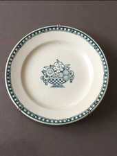 Assiette ancienne Faïence Saint-Amand France - Diam: 20cm -numérotée 4525