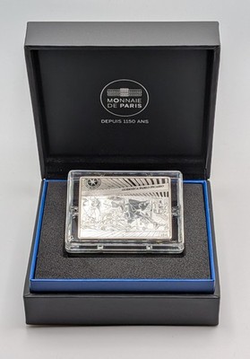 Silbermünze mit dem Gemälde Guernica von Pablo Picasso, Monnaie de Paris 2020