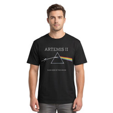 Artemis II Dark Side of the Moon Graphic T-Shirt, Future Moon Mission Tee