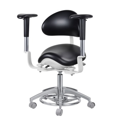 PU Leather Microscope Dental Saddle Chair Height Adjustable Dynamic Seat Chair
