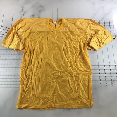 Vintage Alleson Athletic Football Practice Jersey Mens 3XL Gold Nylon Made USA