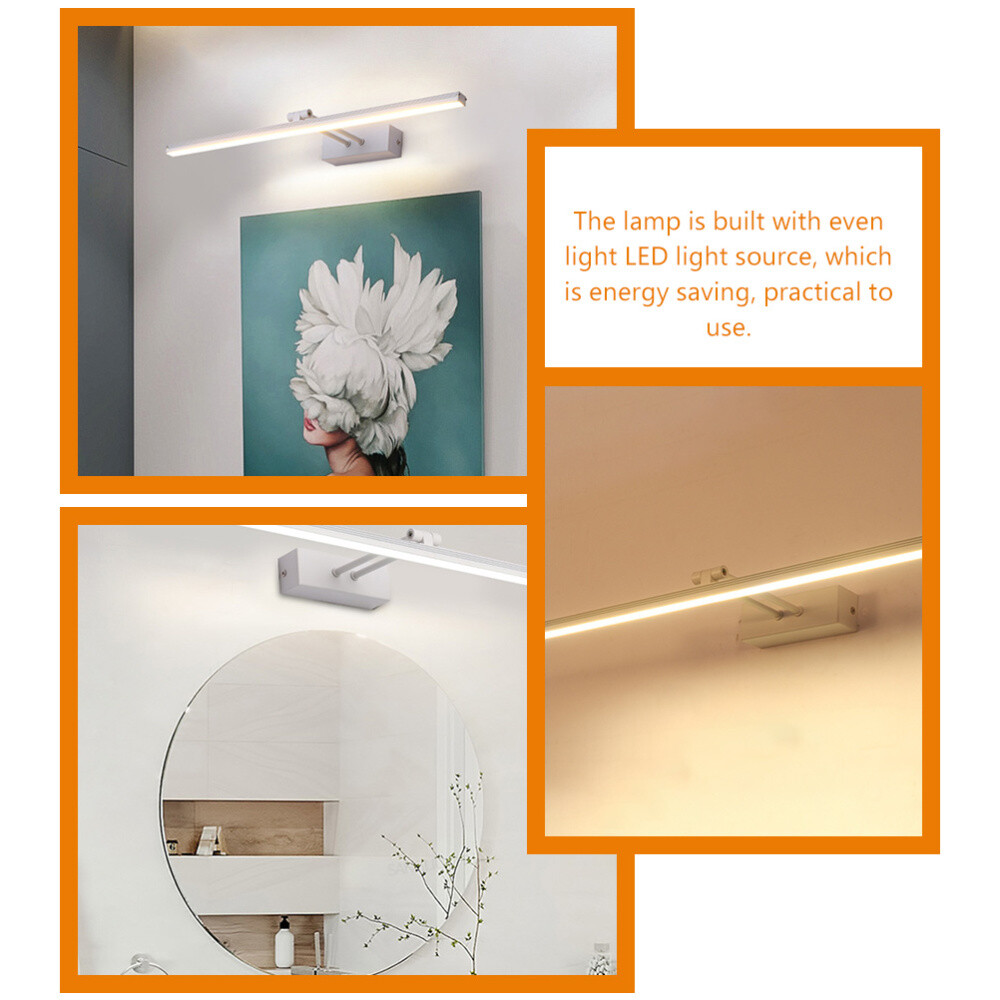 Mirror Headlamp Mirror Front Light Bedroom Mirror Wall Lamp Bathroom