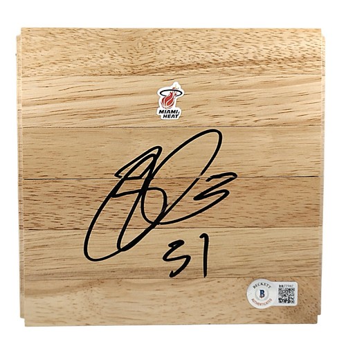 Ricky Davis Signed Basketball Floor Board Miami Heat Autograph Beckett BAS COA - Picture 2 of 6