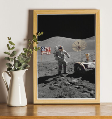 Apollo 17 Moon Landings NASA : 12''x8'' Professional Photo