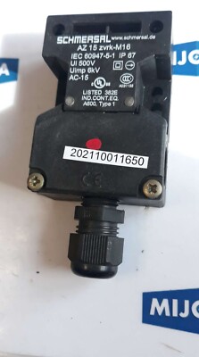 Schmersal AZ 15 ZVRK M16 SAFETY COMPONENT IP67 500V 6kV AC15