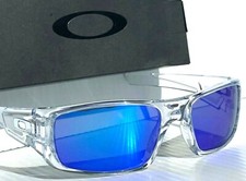 NEW Oakley Crankshaft CLEAR POLARIZED Galaxy Blue Iridium Sunglass 9239