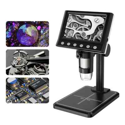 4.3 In LCD Digital Microscope 40-1000X Coin Microscope for Error USB Magnifier