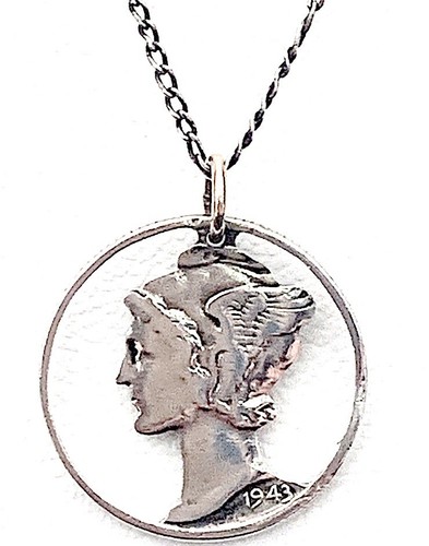 Vintage Mercury Silver 1943 Dime 