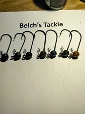 bass jigs Fishing jig heads ,Shakey Head ,round head green  Pumpkin &more colors