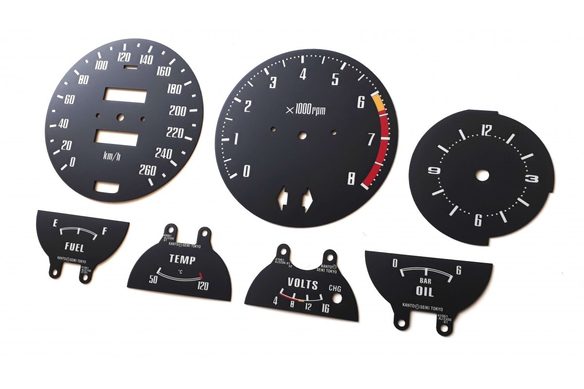 Datsun 280Z gauges replacement dials converted from MPH to Km/h | eBay