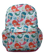 Mermaid All Print 16 Inch large Polyester Backpack New