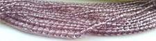 50 Pcs 6mm Czech Fire Polished Round Faceted Glass Beads - LIGHT AMETHYST