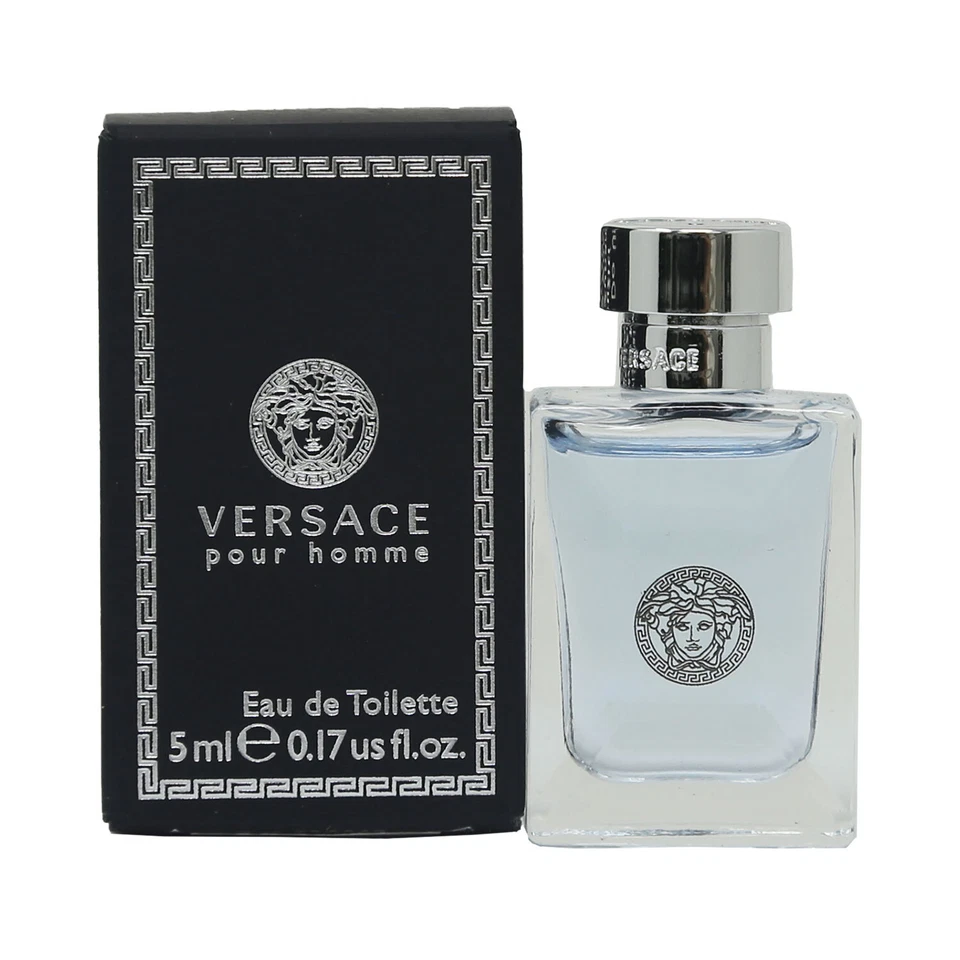Versace Men's Mini Collection EDT and EDP 5ml Bottles Custom Bundle Gift Set NEW - Image 3 of 4