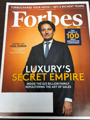 Forbes Sept 2014 Magazine Luxury's Secret Empire Hermes CEO