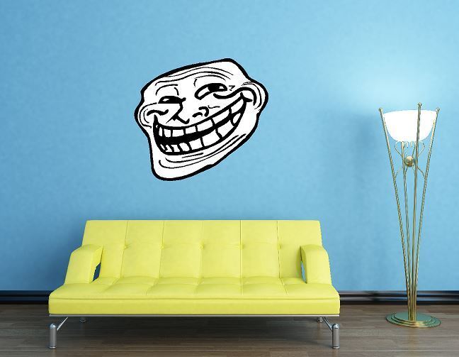 15pcs Troll Face Meme You Mad Bro Sticker Internet Rage Comic Vinyl Sticker  Car Window Trollface Water Bottle Laptop