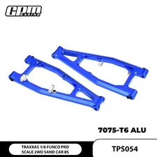 GPM 7075-T6 Alloy Front Upper Suspension Arms TRAXXAS 1/6 Funco Pro Sand Car 8S